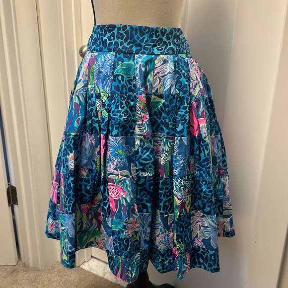 NWT Lilly Pulitzer Patchwork Midi Skirt 🌺 - Picture 1 of 6